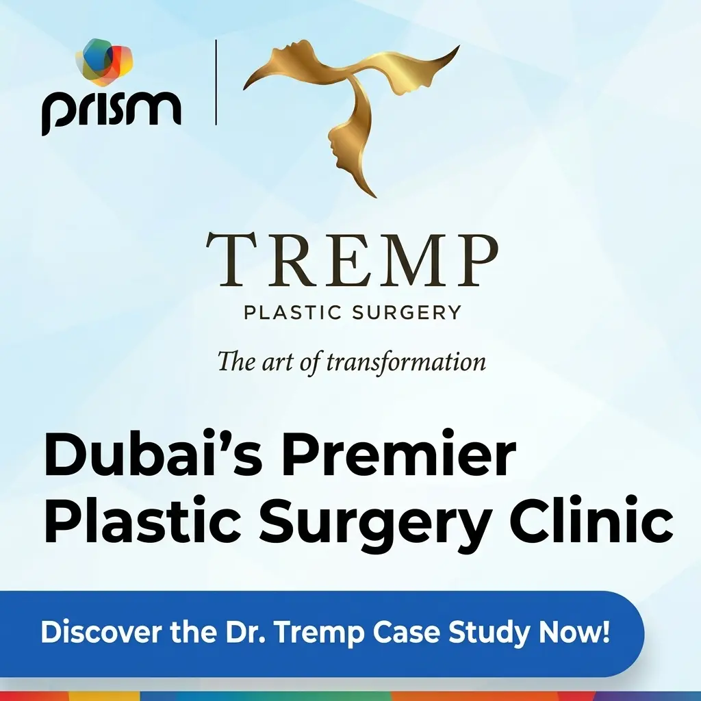 Prism Digital SEO Case Study for Dr. Tremp Plastic Surgery Clinic in Dubai showcasing digital growth and SEO management.